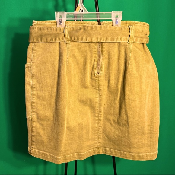 Size 4US/36 Euro Anthropology Fancy Skirt with Belt Two FrontPockets BackZipper - Picture 8 of 12